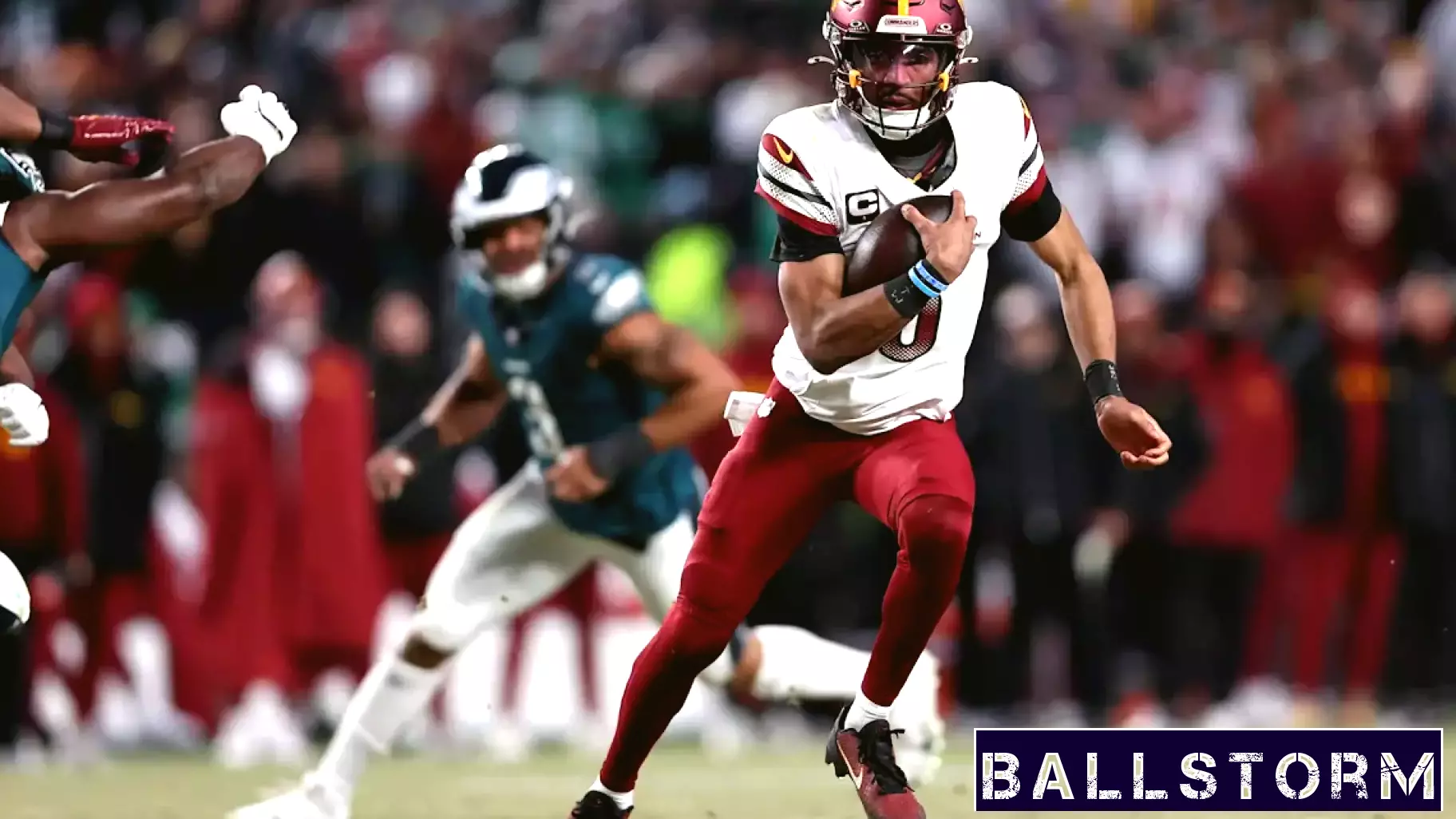 Commanders QB Jayden Daniels praises Eagles' fans