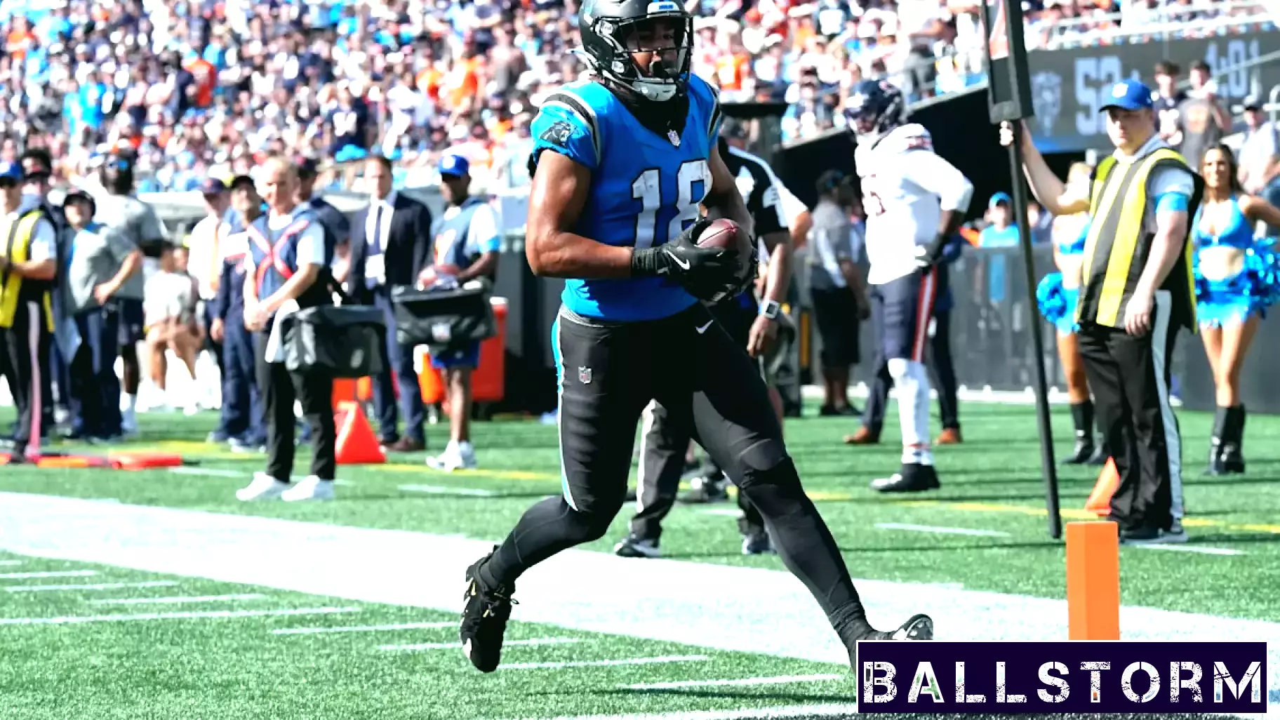Jalen Coker Limited at Panthers Monday Walkthrough