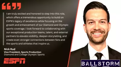 ESPN Elevates Nick Rud to Vice President of Sports Production for Diamond and College Olympic Sports