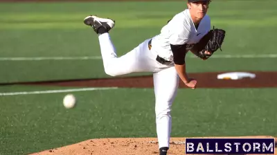 Mizzou right hand pitcher Josh McDevitt pitches a ball